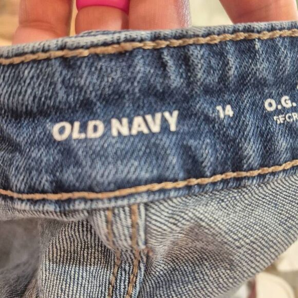 Old Navy Women's Medium Wash Blue Cotton/Spandex Mid-Rise OG Straight Secret Sli - Picture 11 of 12